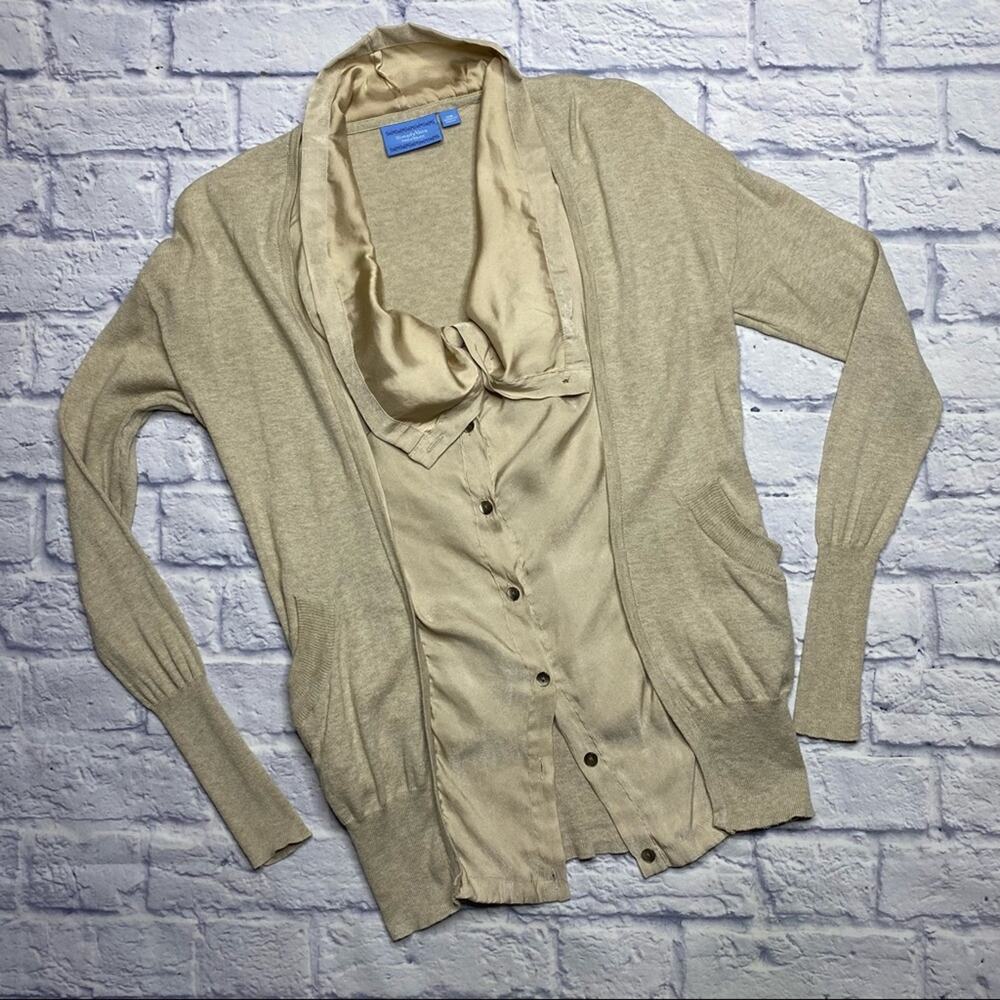 Simply Vera Vera Wang Button Front Sweater/Cardigan